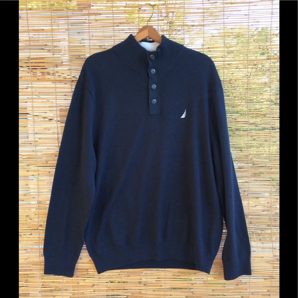 Nautica: Mens Navy Blue Sweater XL
